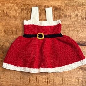 Baby Christmas/santa knit dress